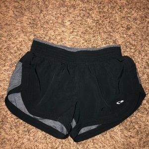 Black and Gray Champion Shorts
